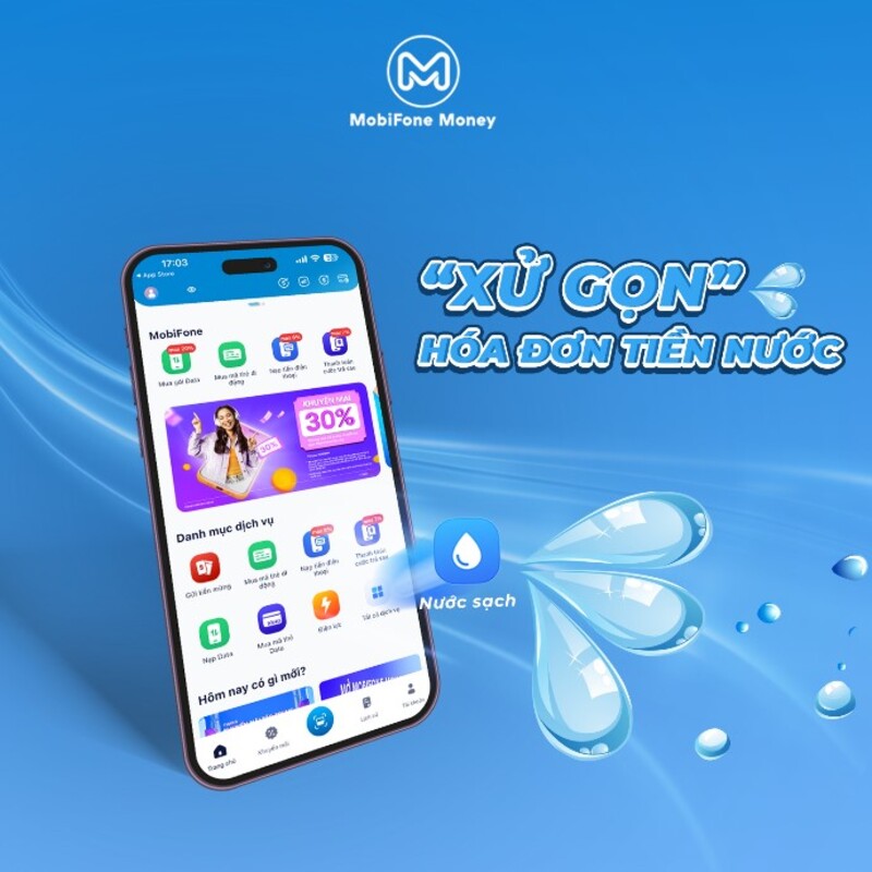 Thanh toán tiền nước bằng ví điện tử MobiFone Money mang đến nhiều lợi ích rõ nét.